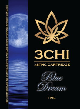 3Chi Delta 8 THC Vape Cartridge blue dream