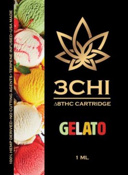 3Chi Delta 8 THC Vape Cartridge gelato