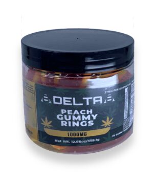 8Delta8 Delta 8 THC Gummies - Peach - 1000mg