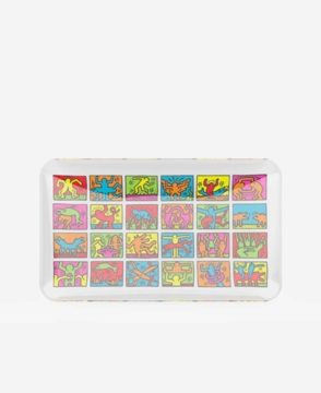 K.Haring Rolling Tray different images blur