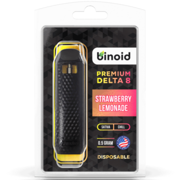 Binoid Delta 8 THC Disposable Vape strawberry lemonade 0.5gram