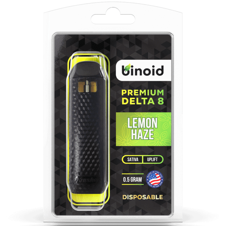 Binoid Delta 8 THC Disposable Vape lemon haze 0.5gram
