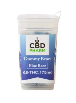 CBD Pharm Delta 8 THC Gummies blue razz 175mg