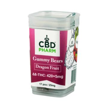 CBD Pharm Delta 8 THC Gummies dragon fruit
