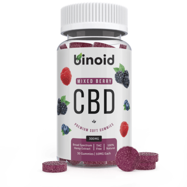 Binoid CBD Gummies – Mixed Berry front image