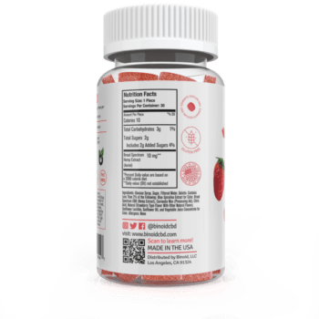 Binoid CBD Gummies - Bundle strawberry nutrition