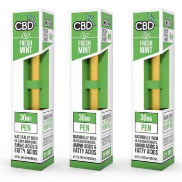 CBDfx CBD Vape Pen Fresh Mint 30mg 3 pack