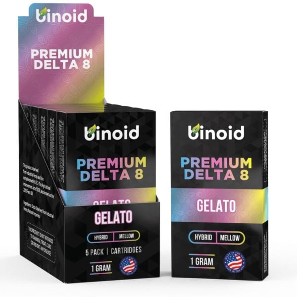 Binoid Delta 8 THC Vape Cartridge - Gelato