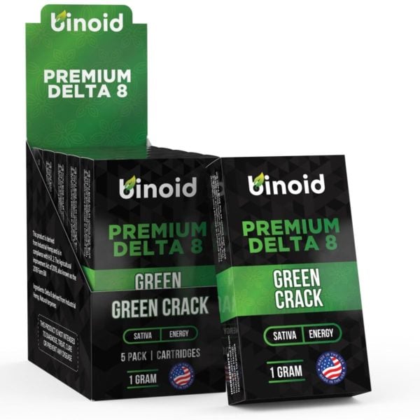 Binoid Delta 8 THC Vape Cartridge - Green Crack