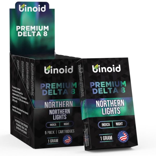 Binoid Delta 8 THC Vape Cartridge Northern Lights