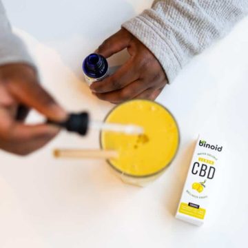 Binoid Water-Soluble CBD Drops - Lemon in your drink