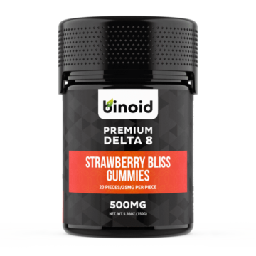 Binoid Strawberry Bliss Delta 8 Gummies front image