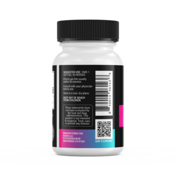 Binoid Delta 8 THC Capsules 300mg back image