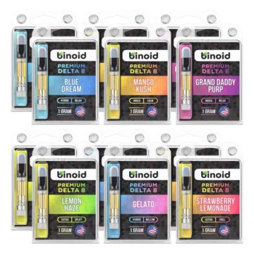 Binoid Delta 8 THC Vape Cartridges – Bundle #1