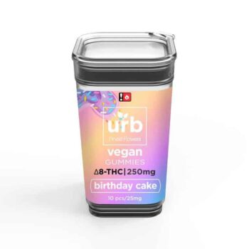 URB Delta 8 THC Gummies birthday cake 250mg