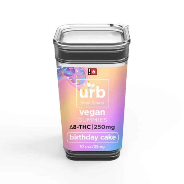 URB Delta 8 THC Gummies birthday cake 250mg
