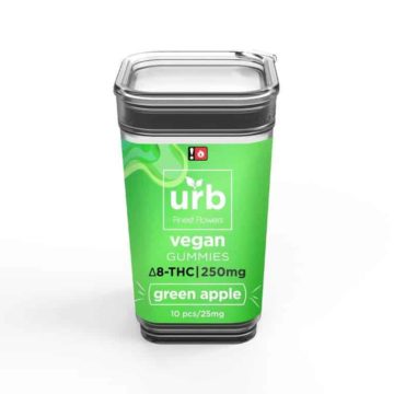 URB Delta 8 THC Gummies green apple 250mg