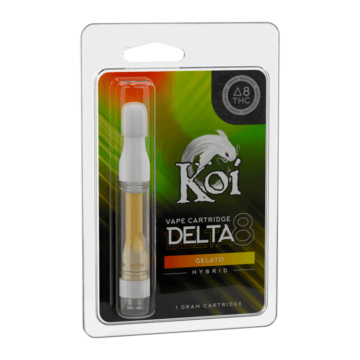 Koi Delta 8 THC Vape Cartridges gelato hybrid
