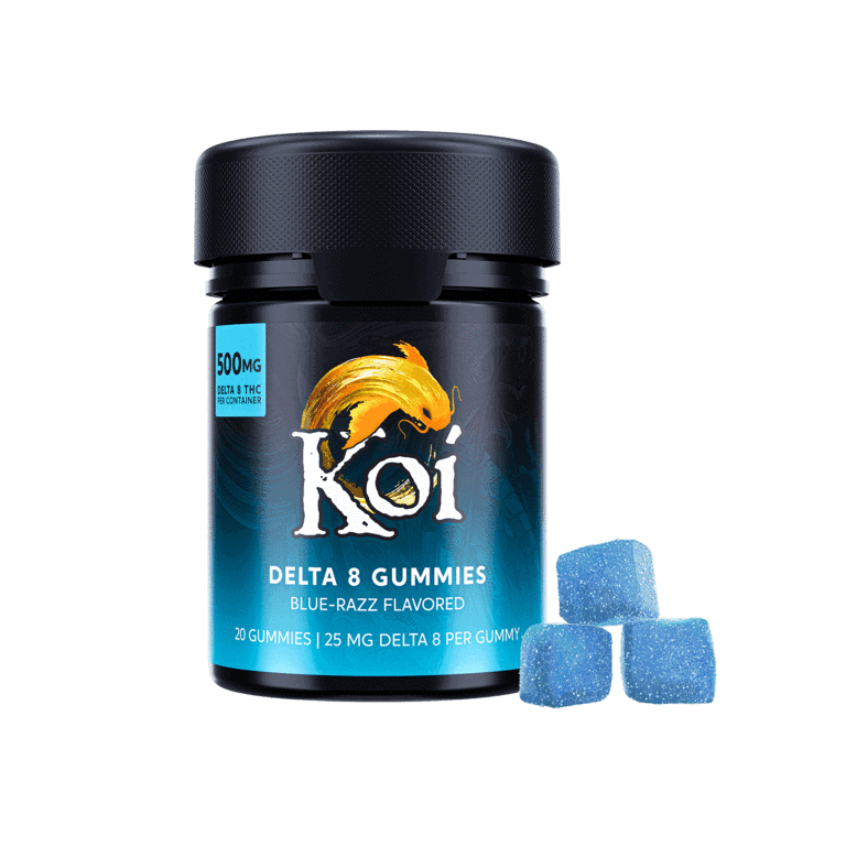 Koi Delta 8 THC Gummies - Blue Razz - 25mg