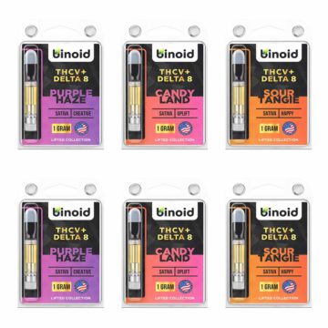 Binoid THCV + Delta 8 Vape Cartridge Bundle (3 packs) #1