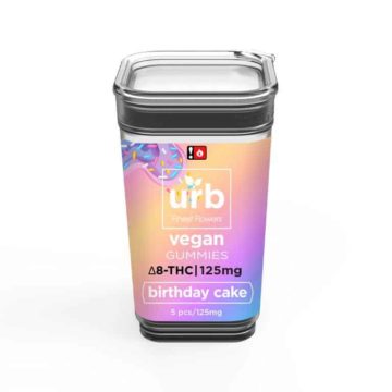 URB Delta 8 THC Gummies birthday cake 125mg