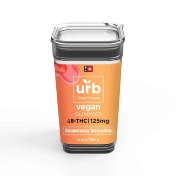 URB Delta 8 THC Gummies strawnana smoothie 125mg