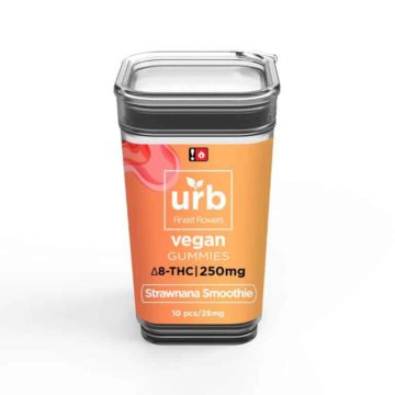 URB Delta 8 THC Gummies strawnana smoothie 250mg