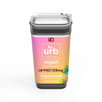 URB Delta 8 THC Gummies tropical lush 125mg