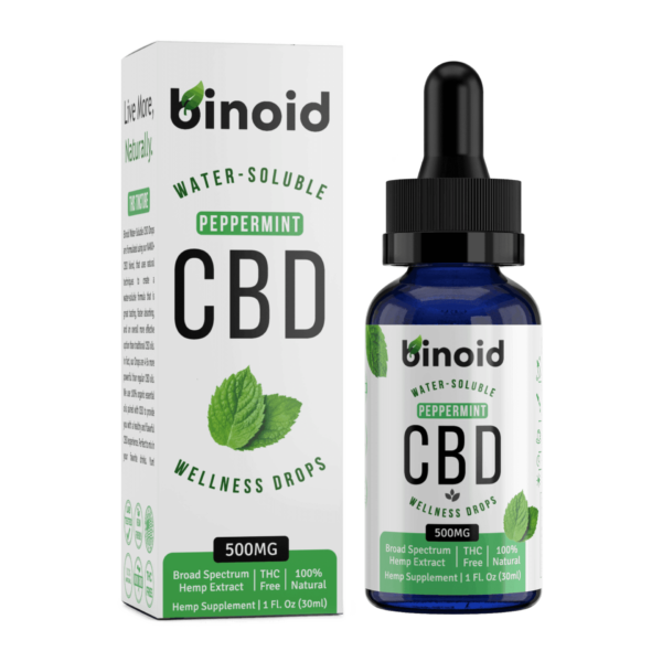 Binoid Water-Soluble CBD Drops-Peppermint