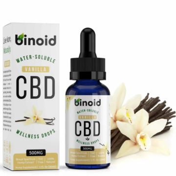 BinoidCBD Water-Soluble CBD Drops Vanilla