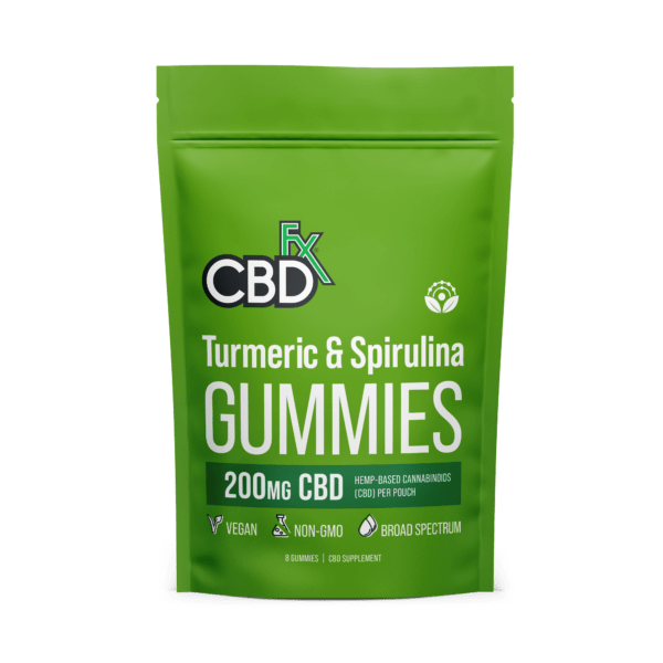 CBDFx Turmeric & Spirulina Gummies 200mg