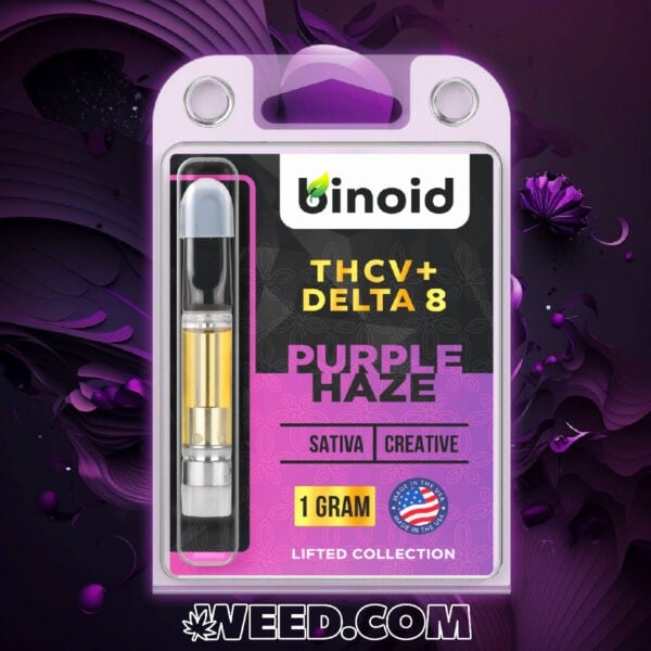 Binoid THCV + Delta 8 THC Vape Cartridge Purple Haze