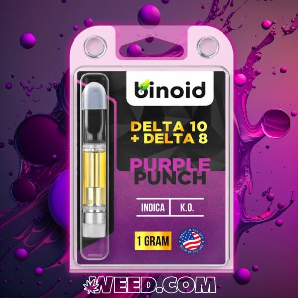 Binoid Delta 10 THC Vape Cartridge - Purple Punch