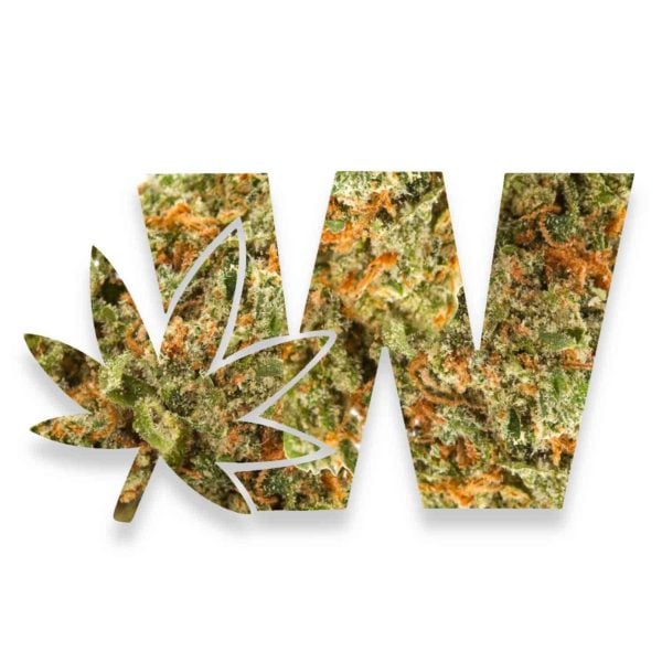 weed com logo with Alien Kush strain