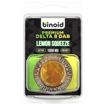 Binoid Delta 8 THC Wax Dabs lemon squeeze pack