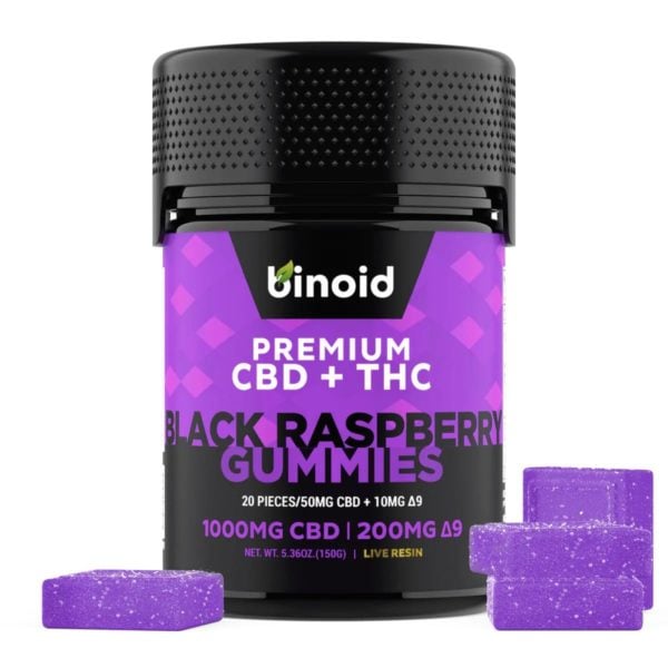 Binoid Delta 9 THC Gummies: Black Raspberry