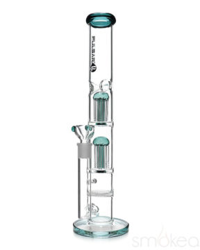 pulsar 16" dual jellyfish straight tube bong - other side image