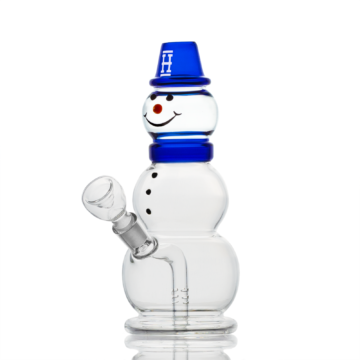 hemper snowman xl bong - blue other side image
