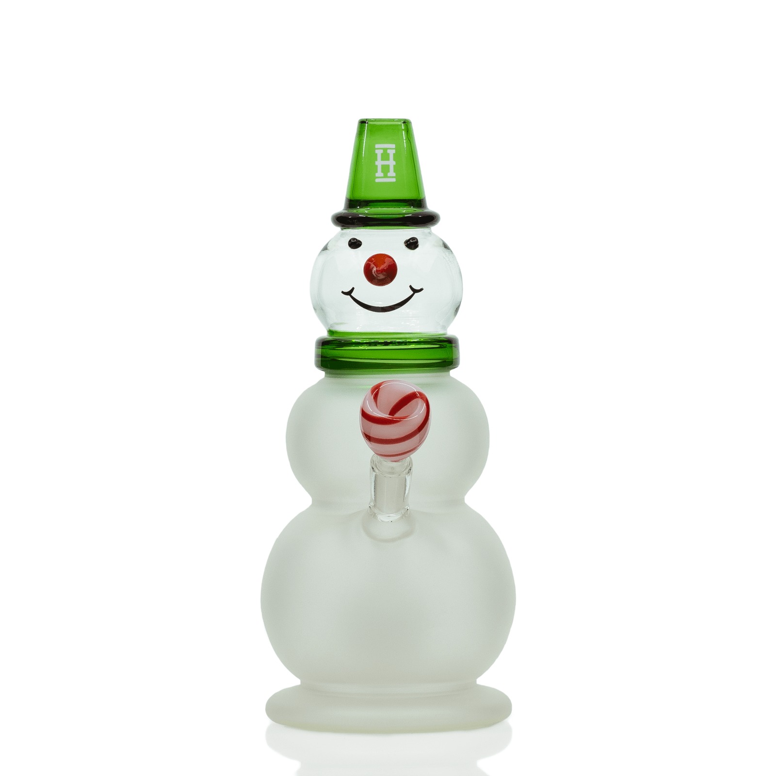 hemper 7" snow globe bubbler - green front image