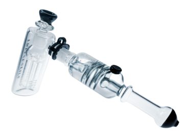 freeze pipe glass bubbler with liquid fill