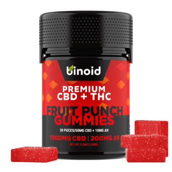 Binoid Delta 9 THC Gummies – Fruit Punch