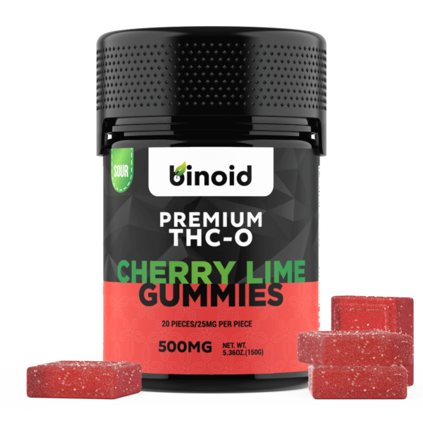 THC-O Gummies - Sour Cherry Lime