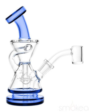 pulsar mini recycler hourglass dab rig - light blue color