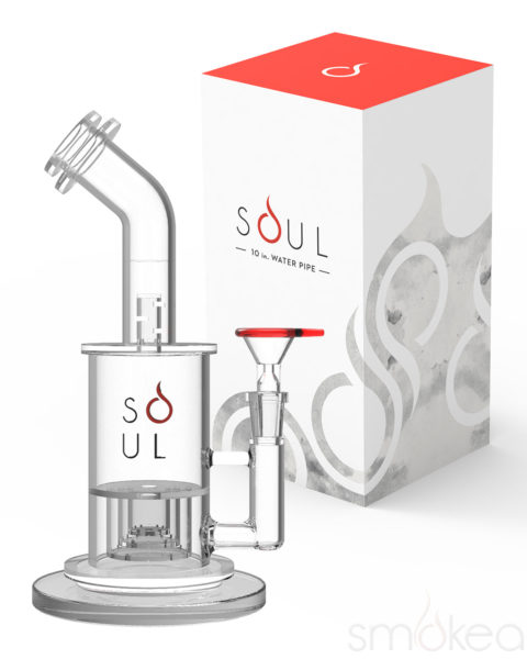 soul 10" slit percolator incycler bong with box