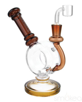 Pulsar 6.25" Donut Dab Rig - red brown color