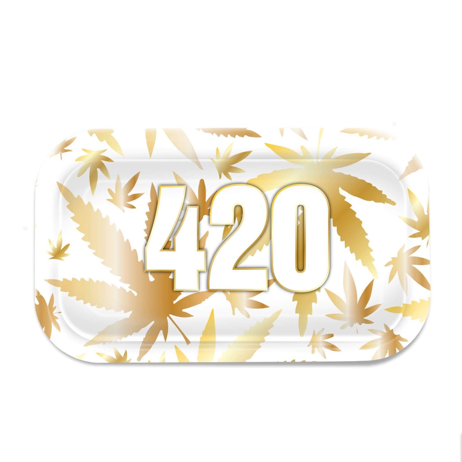 v syndicate yellow 420 rectangle rolling glass tray image