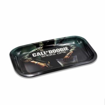 call of doobie rectangle rolling tray side image