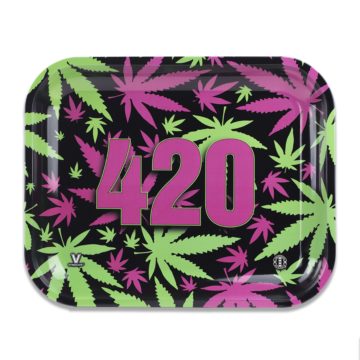 v syndicate weed 420 square rolling glass tray image