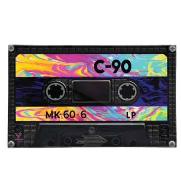v syndicate music cassette rectangle ashtray