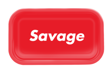 savage red rectangle rolling tray image